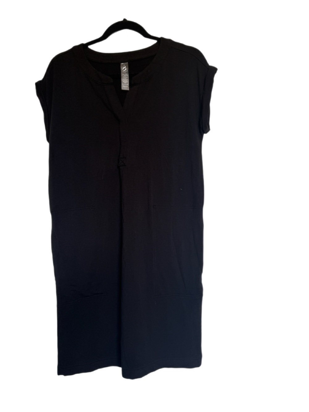 Lou & Grey Black Short Sleeve Shift Dress